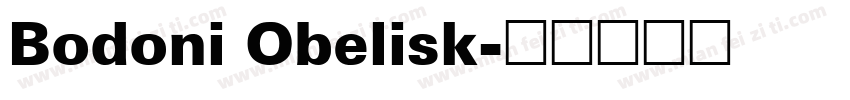 Bodoni Obelisk字体转换